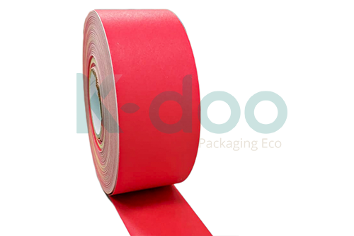 papel-engomado-rojo-k-doo-packaging-ecológico-sostenible-precinto-cinta-adhesiva-gummed-paper